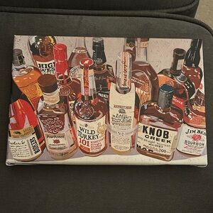 Whiskey Bottle Canvas Art